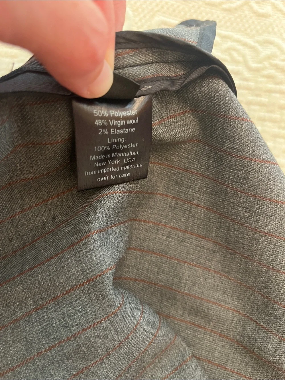 Rachel Comey Women’s Gray Pinstripe Dress Trousers - Picture 8 of 11
